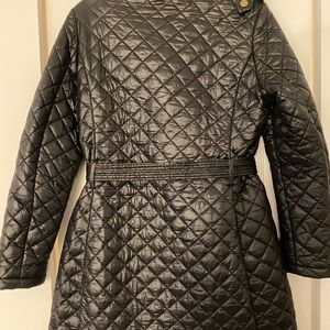 Ralph Lauren quilted black coat